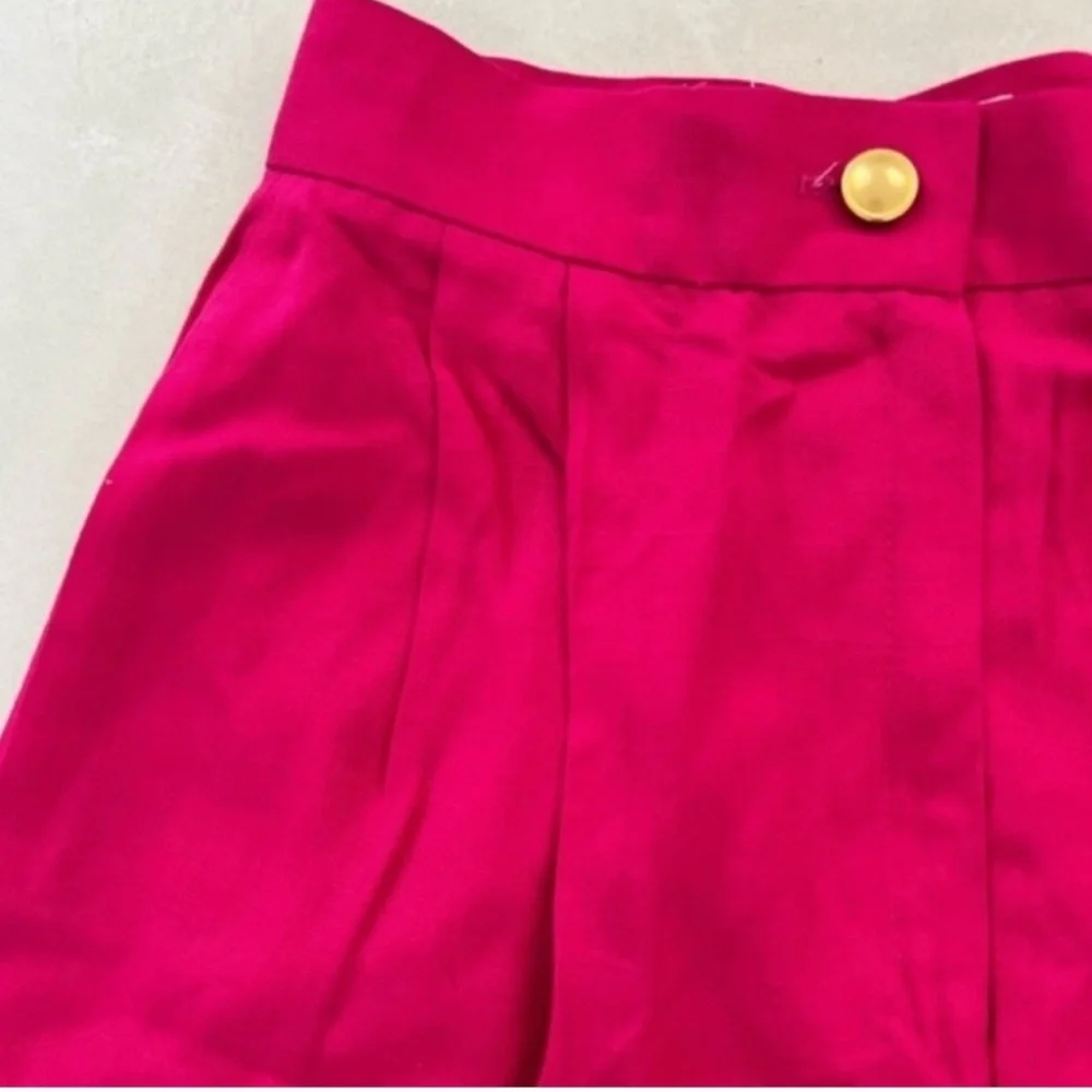 Vintage 80s JH Collectibles Hot Pink High Rise Midi Shorts 4
